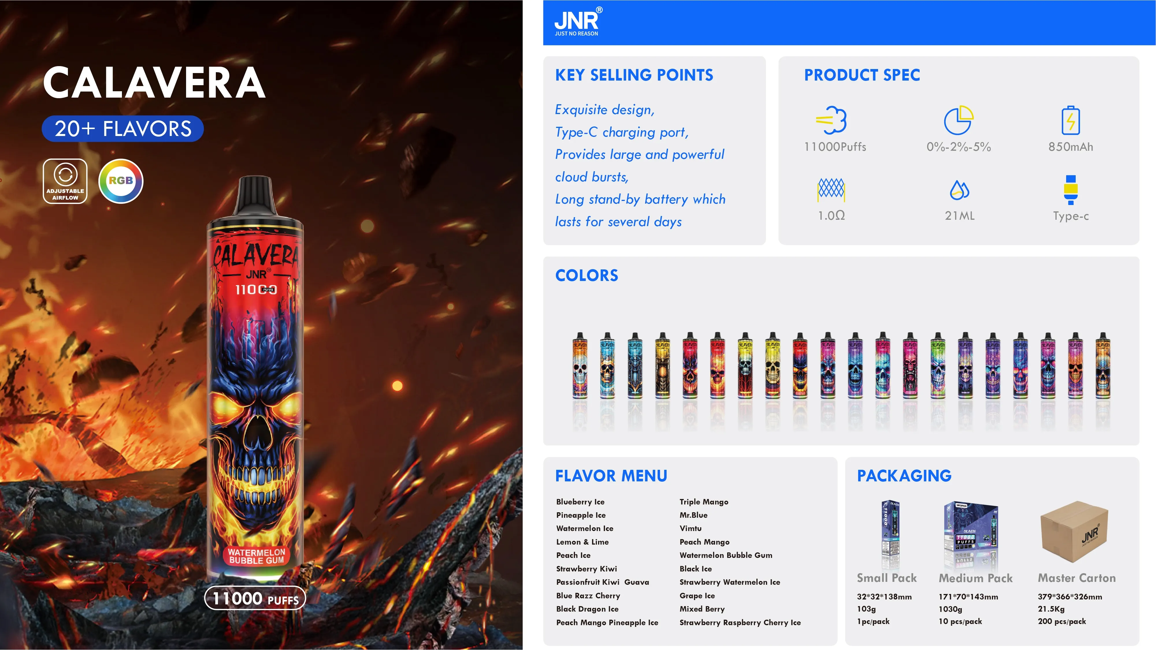 jnr calavera 11k specifications
